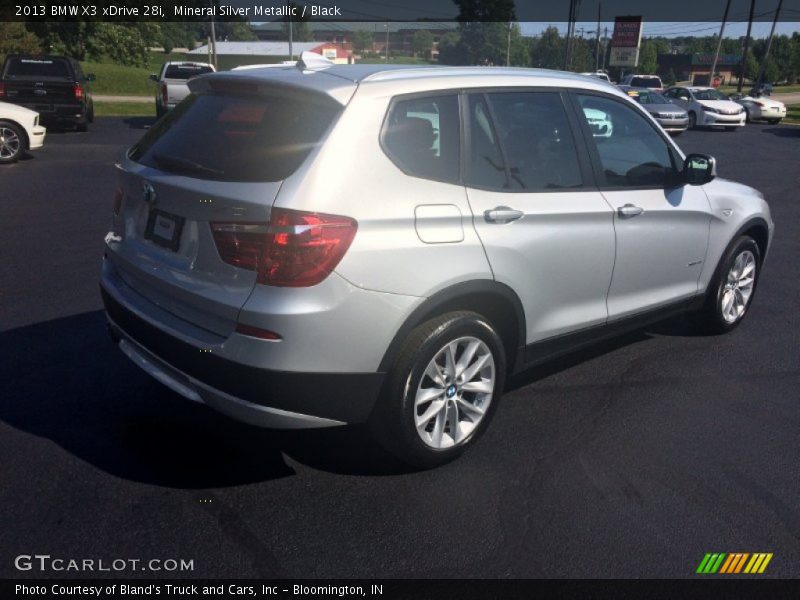 Mineral Silver Metallic / Black 2013 BMW X3 xDrive 28i