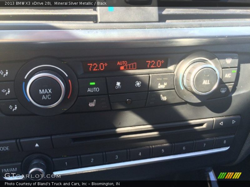 Mineral Silver Metallic / Black 2013 BMW X3 xDrive 28i