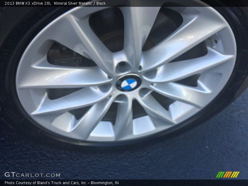 Mineral Silver Metallic / Black 2013 BMW X3 xDrive 28i