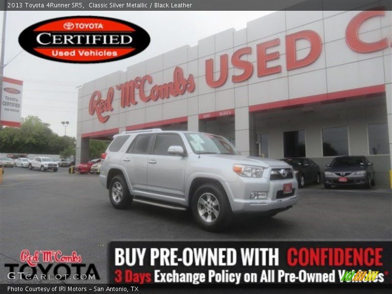 Classic Silver Metallic / Black Leather 2013 Toyota 4Runner SR5