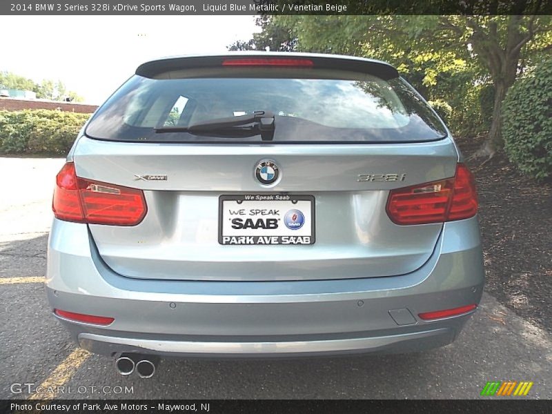 Liquid Blue Metallic / Venetian Beige 2014 BMW 3 Series 328i xDrive Sports Wagon