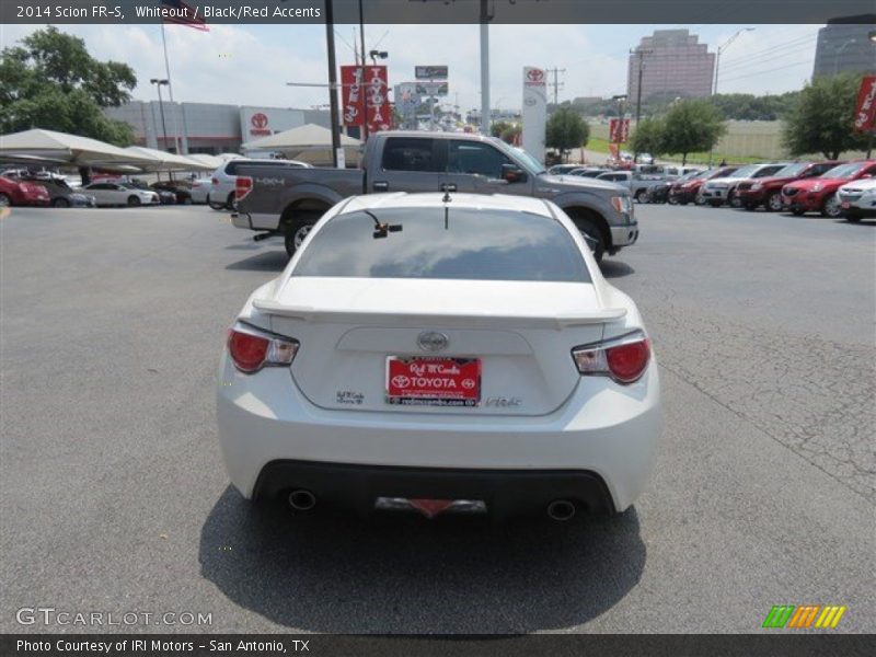 Whiteout / Black/Red Accents 2014 Scion FR-S