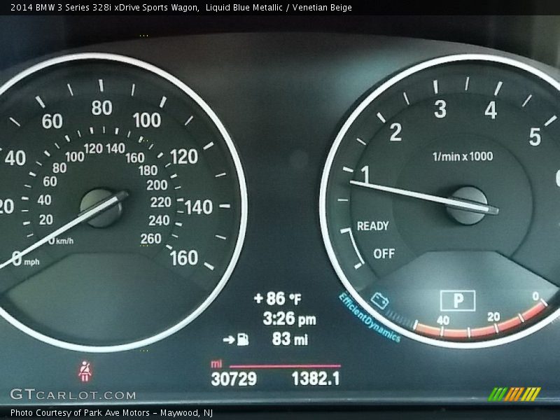 Liquid Blue Metallic / Venetian Beige 2014 BMW 3 Series 328i xDrive Sports Wagon