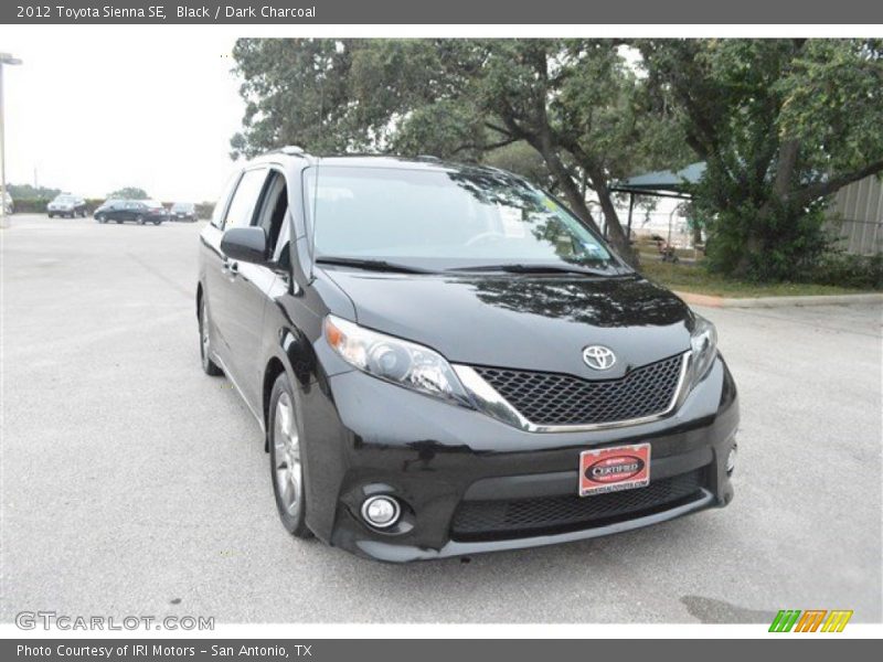 Black / Dark Charcoal 2012 Toyota Sienna SE