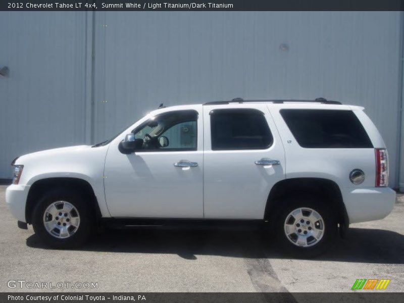 Summit White / Light Titanium/Dark Titanium 2012 Chevrolet Tahoe LT 4x4