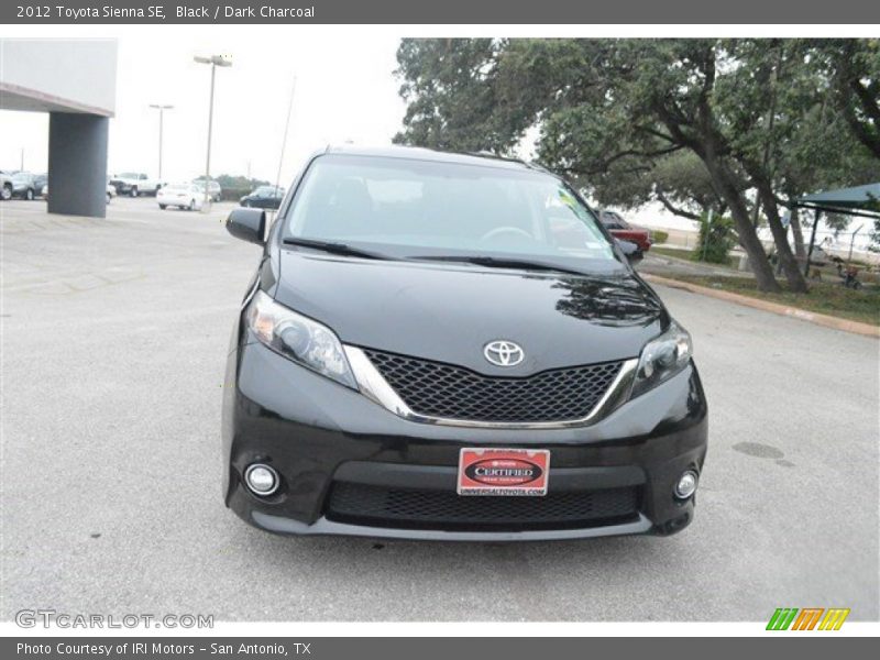 Black / Dark Charcoal 2012 Toyota Sienna SE