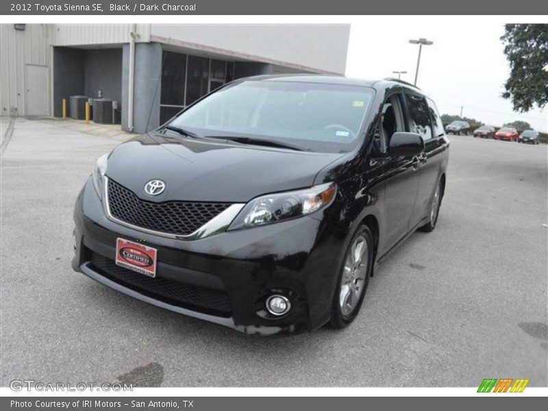 Black / Dark Charcoal 2012 Toyota Sienna SE