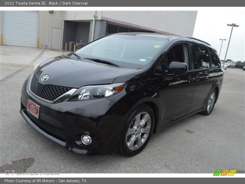 Black / Dark Charcoal 2012 Toyota Sienna SE