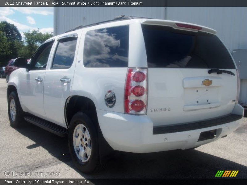 Summit White / Light Titanium/Dark Titanium 2012 Chevrolet Tahoe LT 4x4