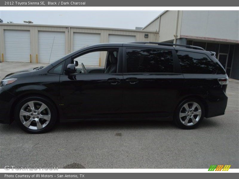 Black / Dark Charcoal 2012 Toyota Sienna SE