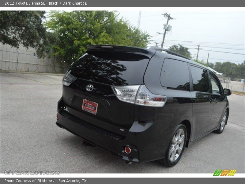 Black / Dark Charcoal 2012 Toyota Sienna SE