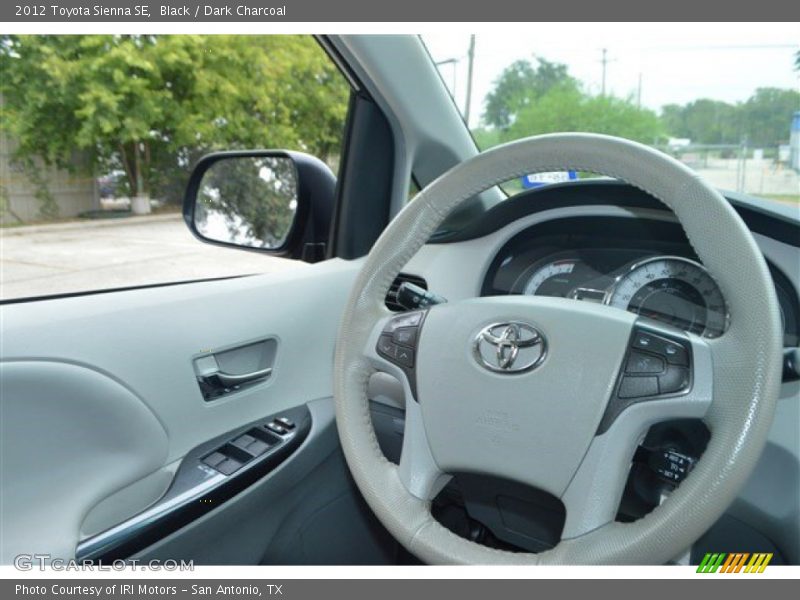 Black / Dark Charcoal 2012 Toyota Sienna SE