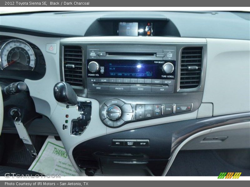 Black / Dark Charcoal 2012 Toyota Sienna SE