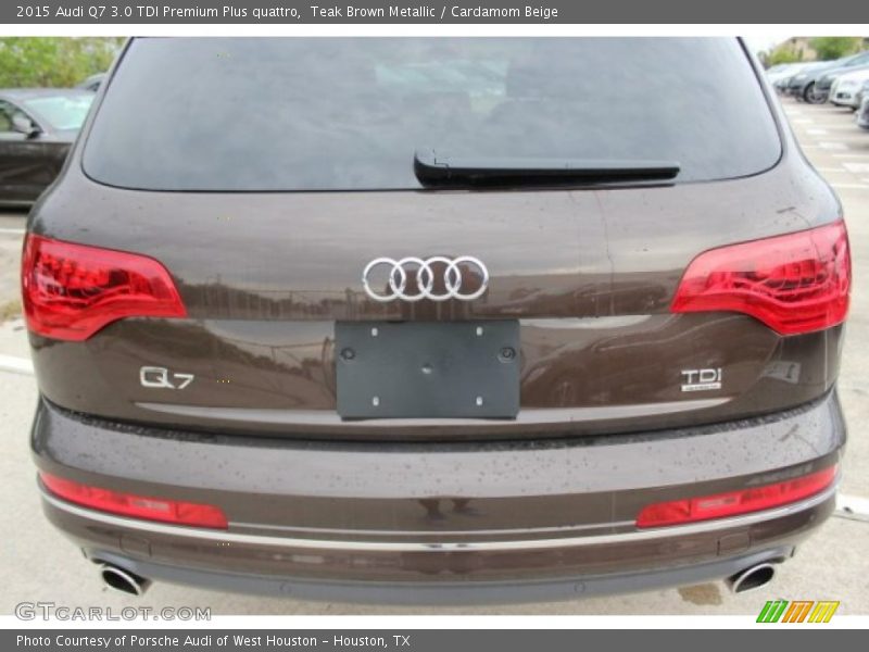 Teak Brown Metallic / Cardamom Beige 2015 Audi Q7 3.0 TDI Premium Plus quattro