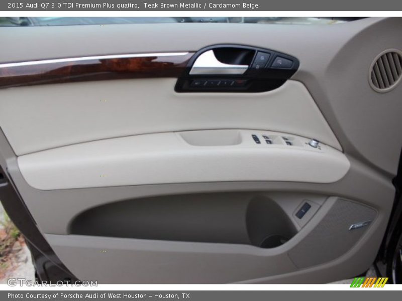 Teak Brown Metallic / Cardamom Beige 2015 Audi Q7 3.0 TDI Premium Plus quattro