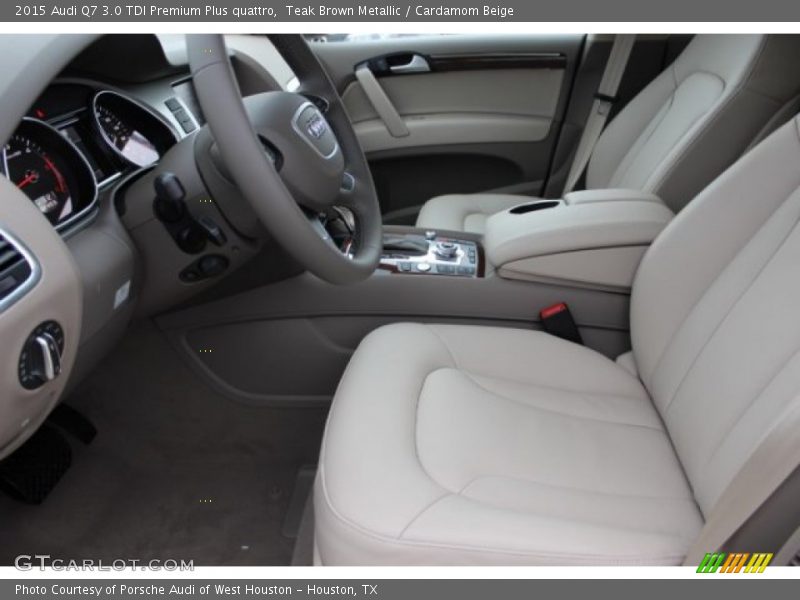 Teak Brown Metallic / Cardamom Beige 2015 Audi Q7 3.0 TDI Premium Plus quattro