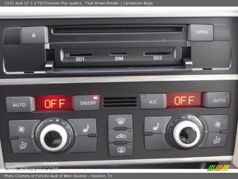 Teak Brown Metallic / Cardamom Beige 2015 Audi Q7 3.0 TDI Premium Plus quattro