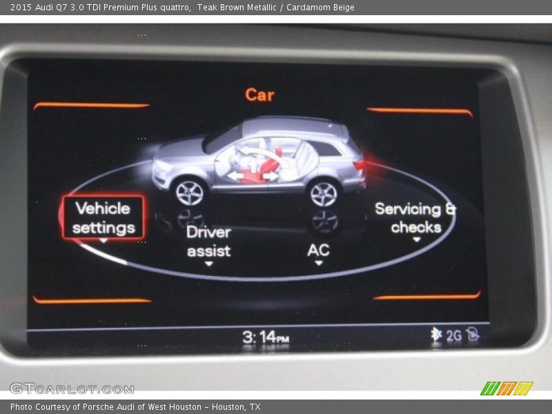 Teak Brown Metallic / Cardamom Beige 2015 Audi Q7 3.0 TDI Premium Plus quattro