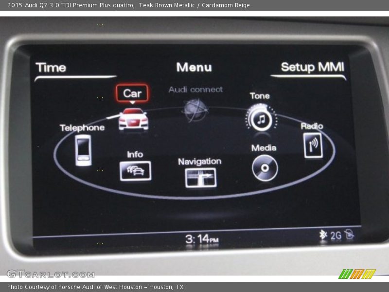 Teak Brown Metallic / Cardamom Beige 2015 Audi Q7 3.0 TDI Premium Plus quattro