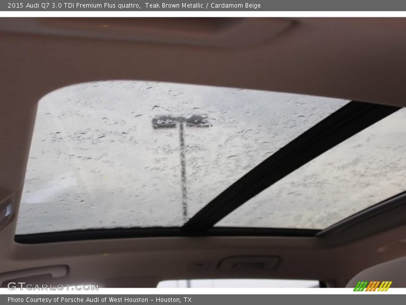 Teak Brown Metallic / Cardamom Beige 2015 Audi Q7 3.0 TDI Premium Plus quattro
