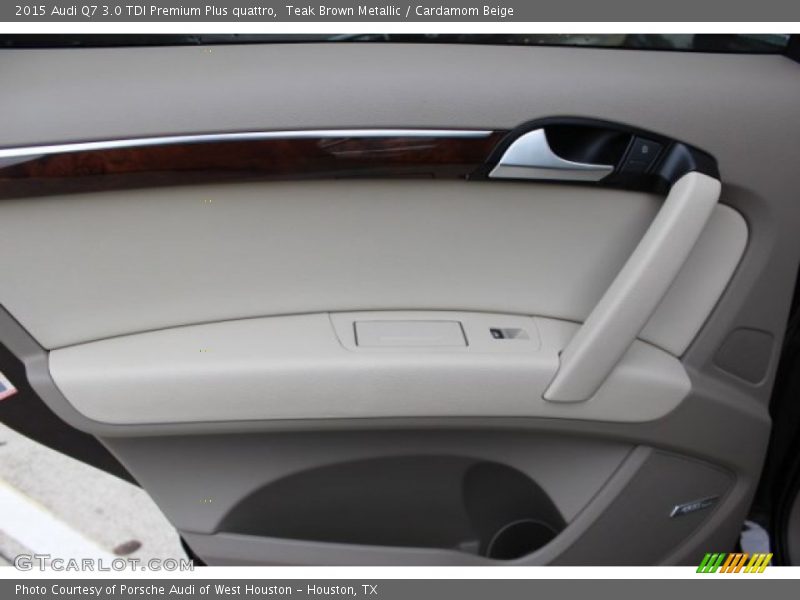 Teak Brown Metallic / Cardamom Beige 2015 Audi Q7 3.0 TDI Premium Plus quattro