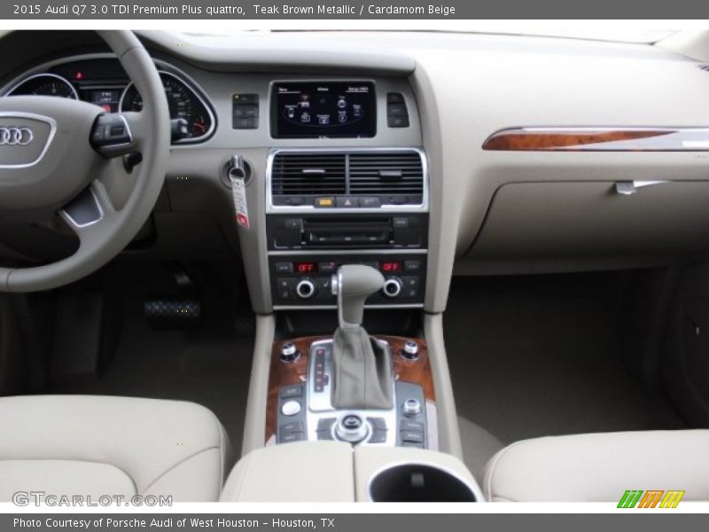 Teak Brown Metallic / Cardamom Beige 2015 Audi Q7 3.0 TDI Premium Plus quattro