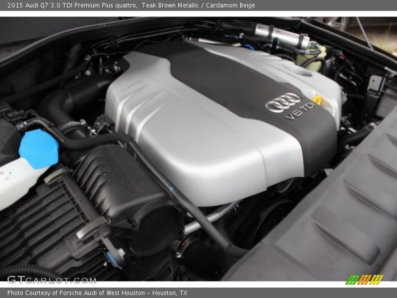 Teak Brown Metallic / Cardamom Beige 2015 Audi Q7 3.0 TDI Premium Plus quattro