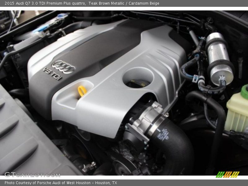 Teak Brown Metallic / Cardamom Beige 2015 Audi Q7 3.0 TDI Premium Plus quattro