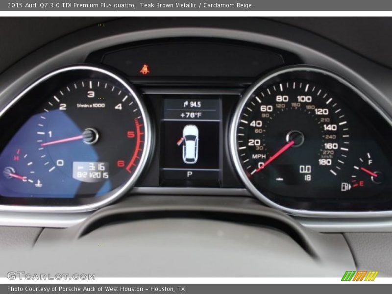 Teak Brown Metallic / Cardamom Beige 2015 Audi Q7 3.0 TDI Premium Plus quattro