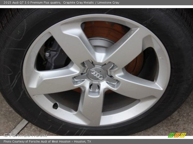 Graphite Gray Metallic / Limestone Gray 2015 Audi Q7 3.0 Premium Plus quattro