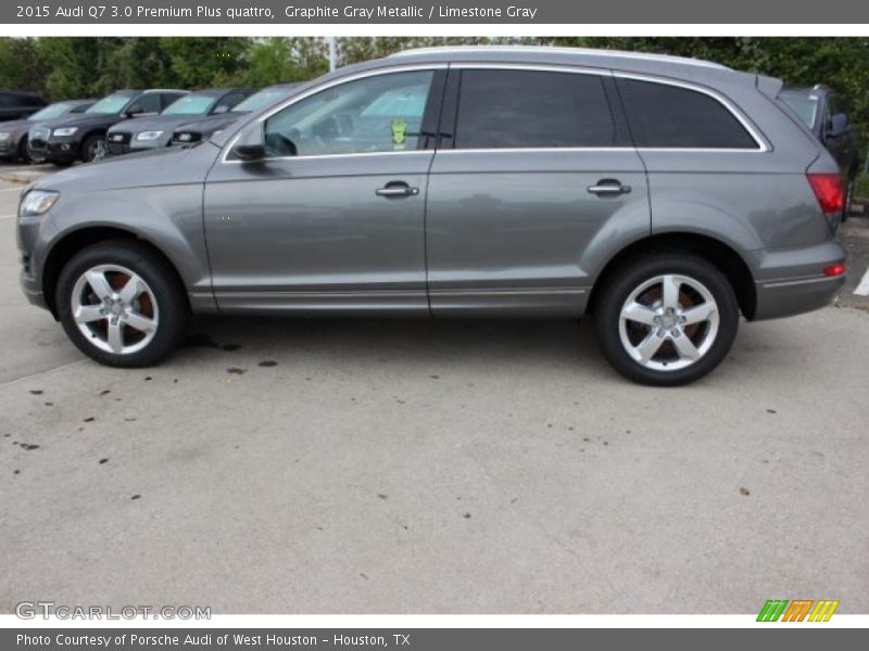 Graphite Gray Metallic / Limestone Gray 2015 Audi Q7 3.0 Premium Plus quattro