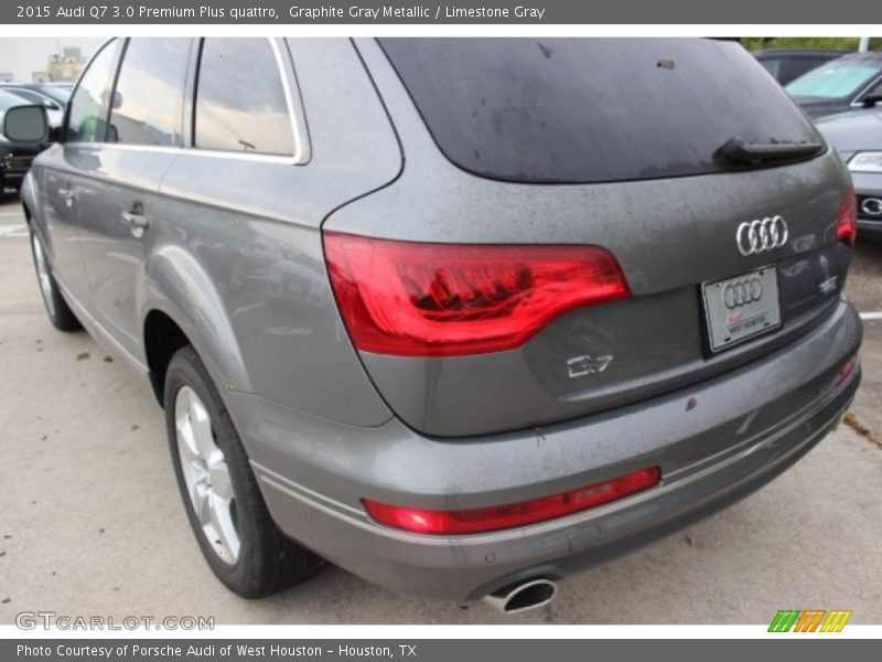 Graphite Gray Metallic / Limestone Gray 2015 Audi Q7 3.0 Premium Plus quattro