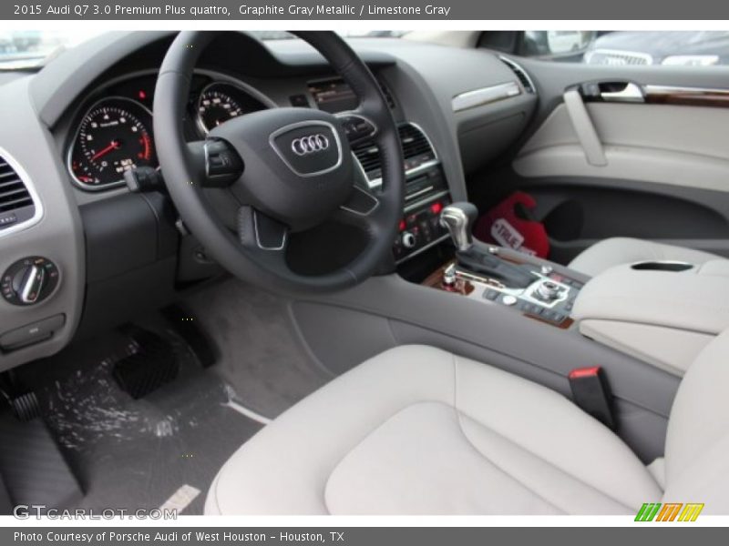 Graphite Gray Metallic / Limestone Gray 2015 Audi Q7 3.0 Premium Plus quattro