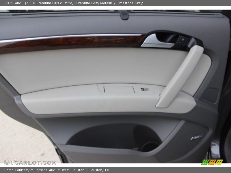 Graphite Gray Metallic / Limestone Gray 2015 Audi Q7 3.0 Premium Plus quattro