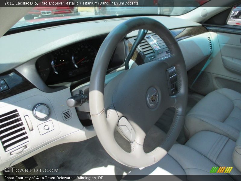 Radiant Silver Metallic / Titanium/Dark Titanium Accents 2011 Cadillac DTS