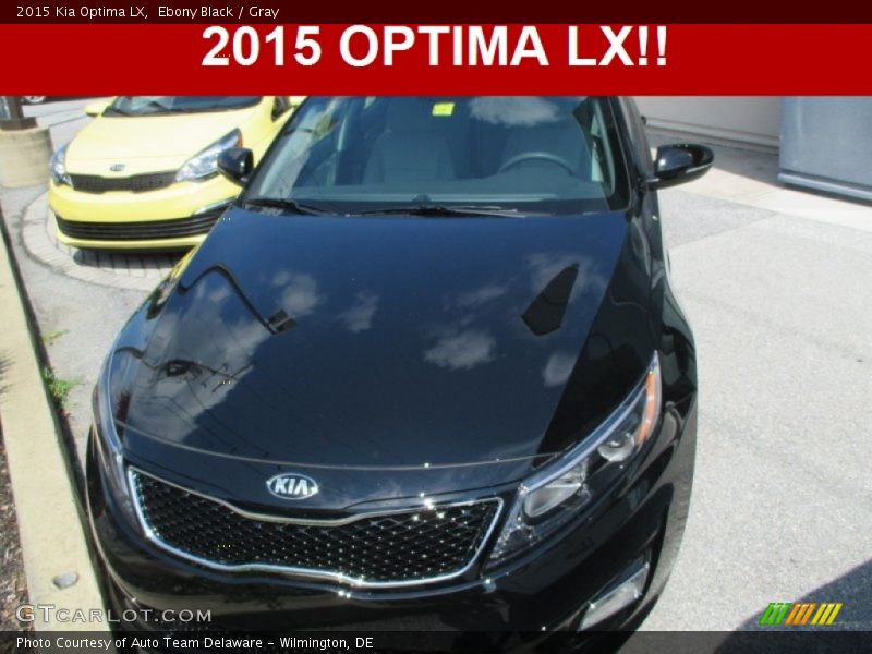 Ebony Black / Gray 2015 Kia Optima LX