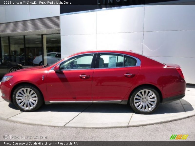 Ruby Red / Light Dune 2013 Lincoln MKS AWD
