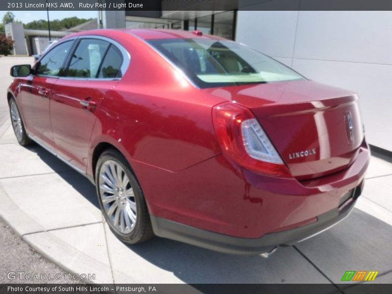 Ruby Red / Light Dune 2013 Lincoln MKS AWD