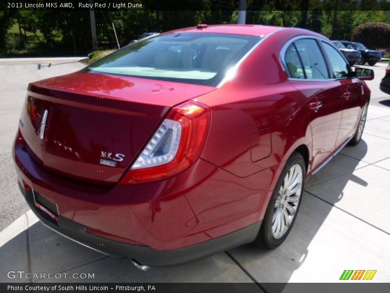 Ruby Red / Light Dune 2013 Lincoln MKS AWD