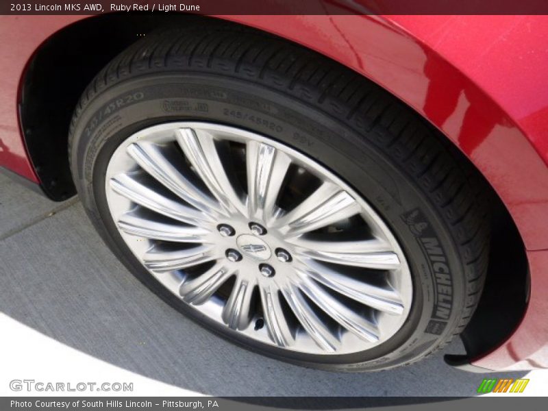 Ruby Red / Light Dune 2013 Lincoln MKS AWD