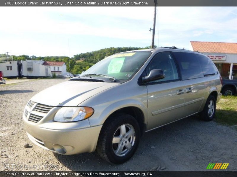 Linen Gold Metallic / Dark Khaki/Light Graystone 2005 Dodge Grand Caravan SXT