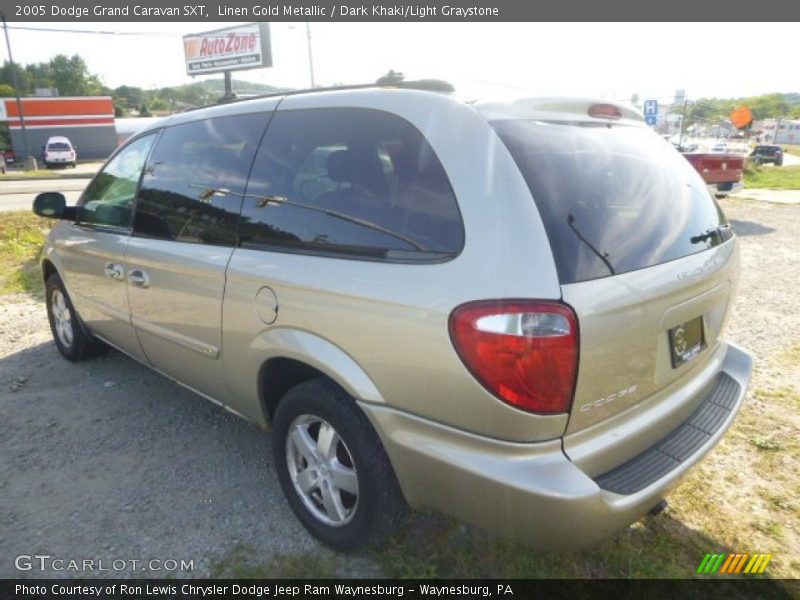Linen Gold Metallic / Dark Khaki/Light Graystone 2005 Dodge Grand Caravan SXT