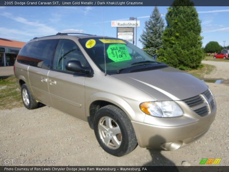 Linen Gold Metallic / Dark Khaki/Light Graystone 2005 Dodge Grand Caravan SXT