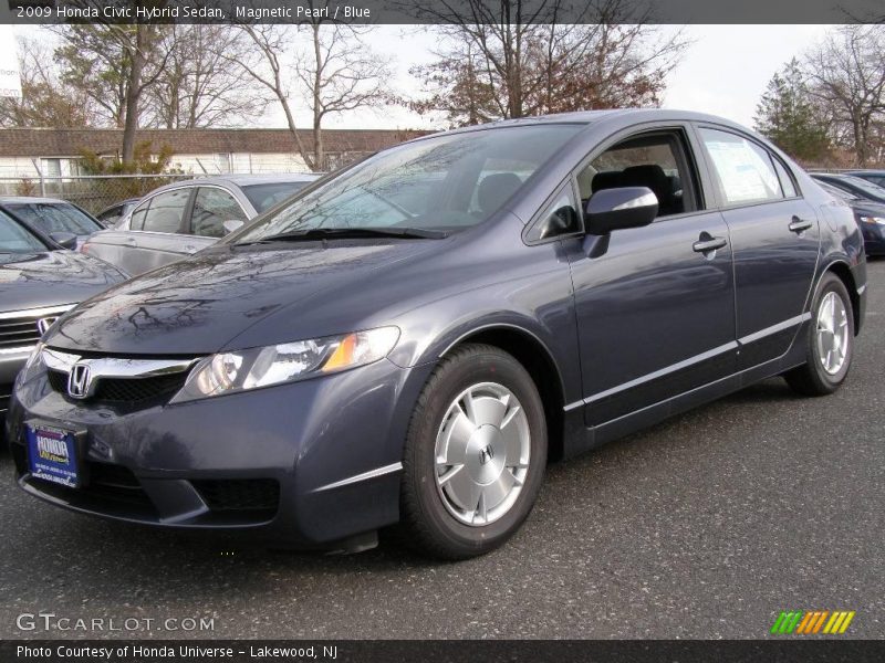 Magnetic Pearl / Blue 2009 Honda Civic Hybrid Sedan