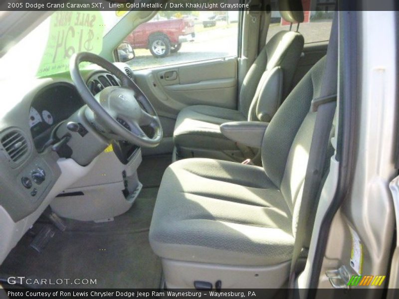 Linen Gold Metallic / Dark Khaki/Light Graystone 2005 Dodge Grand Caravan SXT