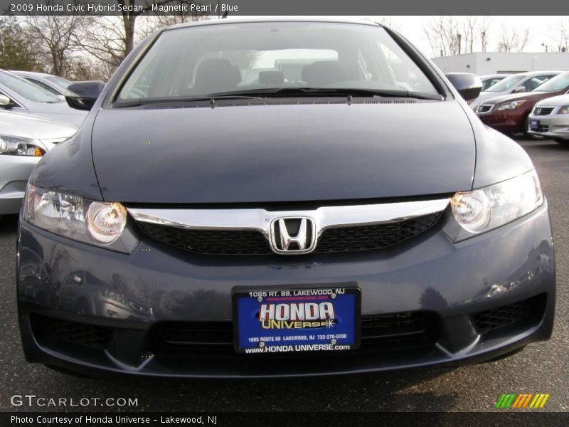 Magnetic Pearl / Blue 2009 Honda Civic Hybrid Sedan