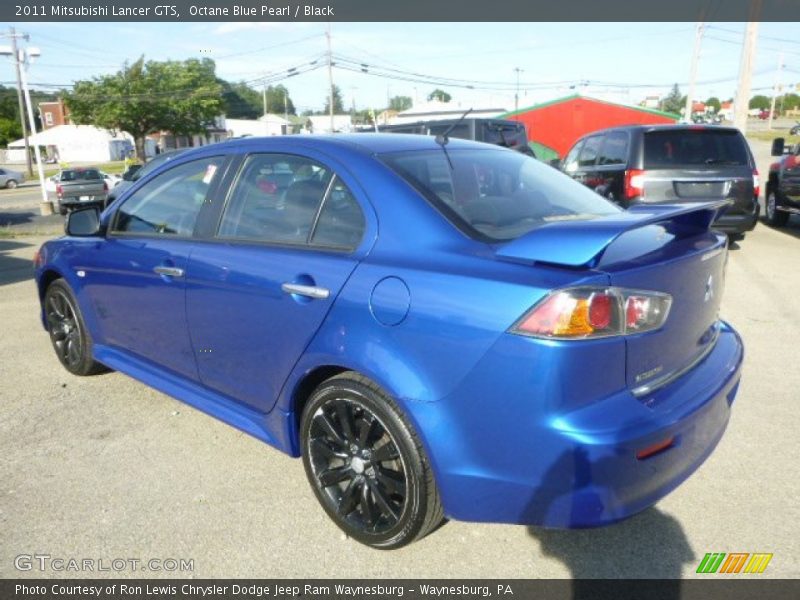 Octane Blue Pearl / Black 2011 Mitsubishi Lancer GTS