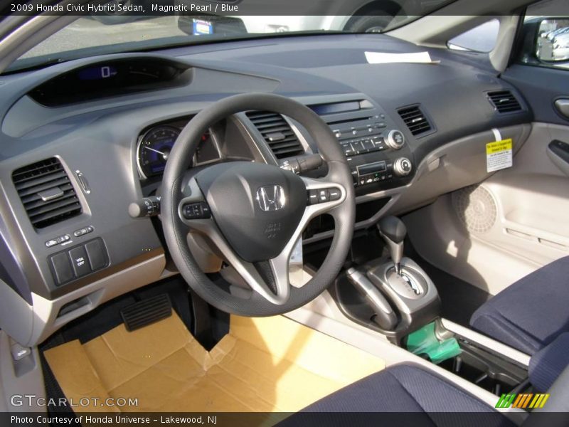 Magnetic Pearl / Blue 2009 Honda Civic Hybrid Sedan