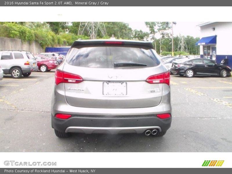 Mineral Gray / Gray 2016 Hyundai Santa Fe Sport 2.0T AWD