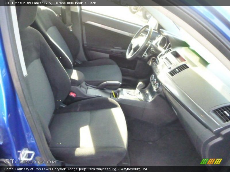Octane Blue Pearl / Black 2011 Mitsubishi Lancer GTS